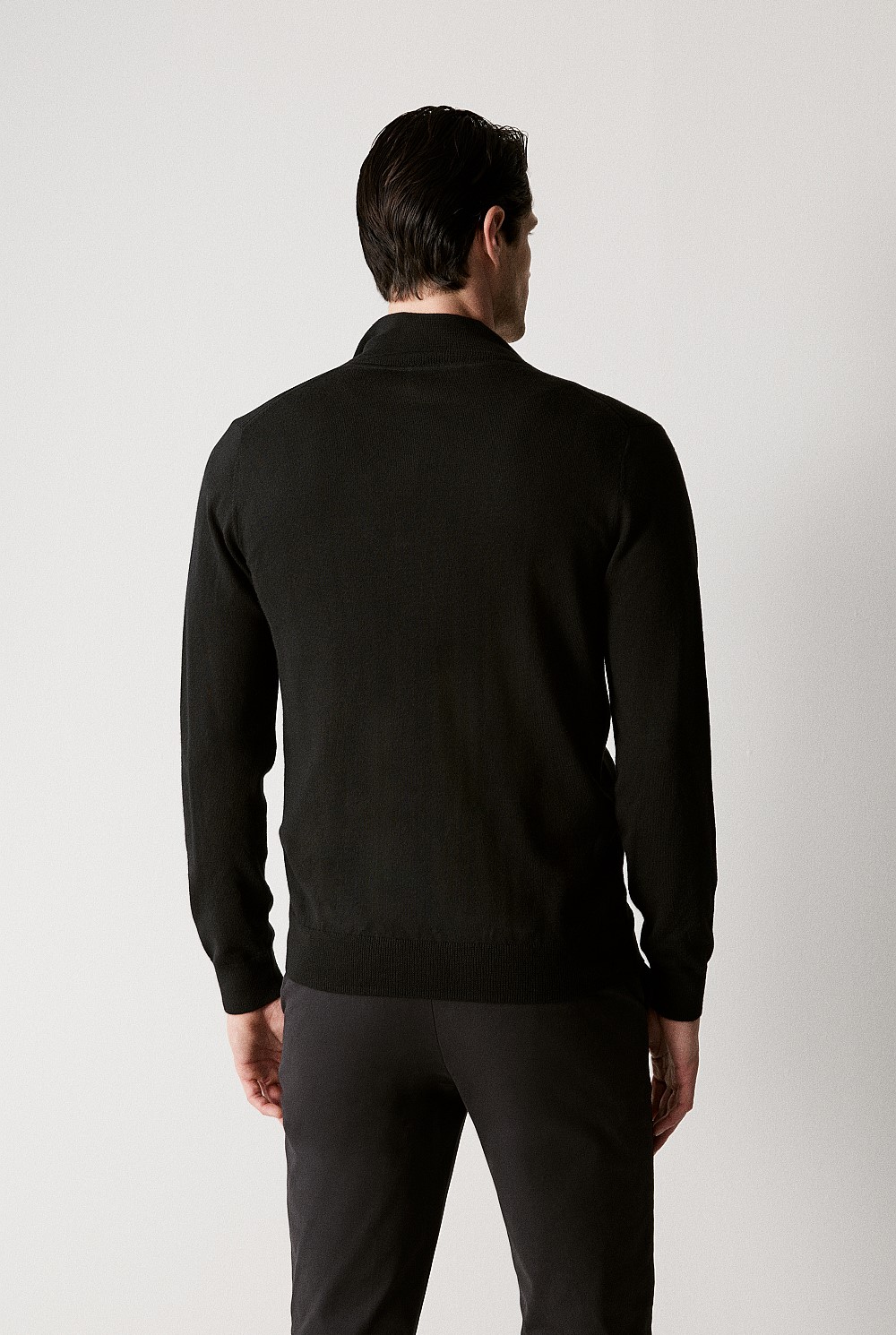 Merino Half Zip Knit