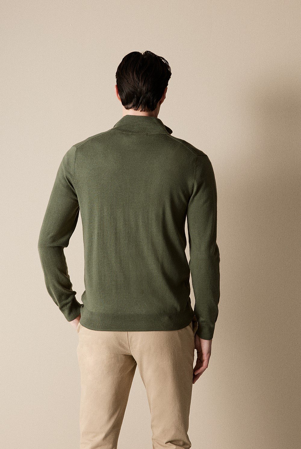 Merino Half Zip Knit