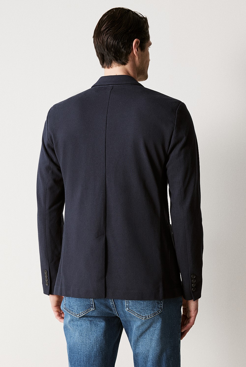 Regular Fit Stretch Pique Blazer