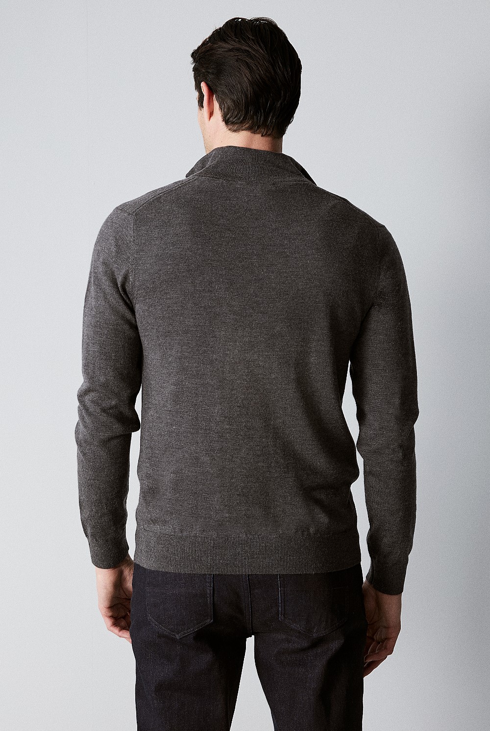 Merino Half Zip Knit