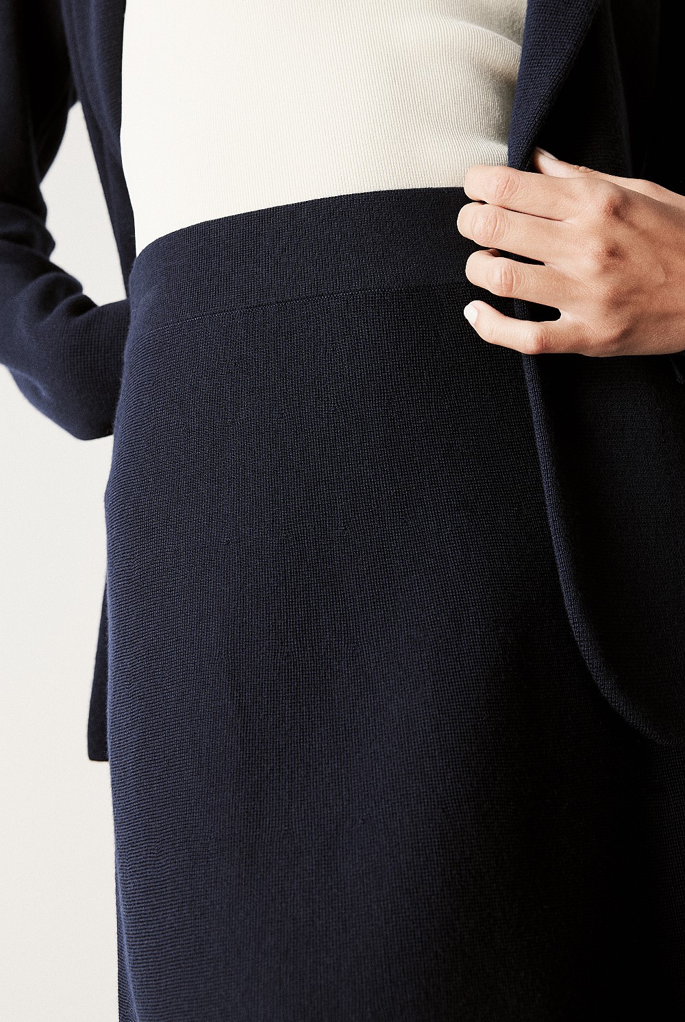 Australian Merino Milano A-line Skirt