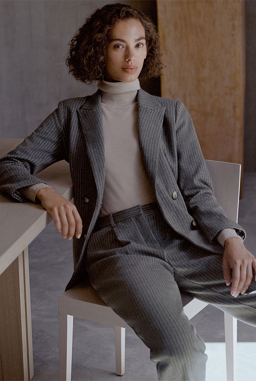 Merino Roll Neck Knit