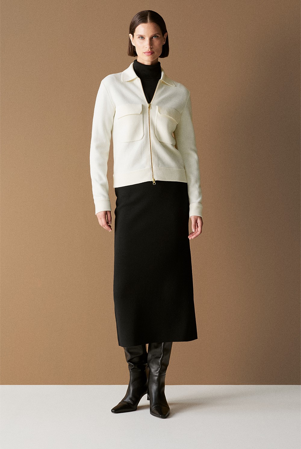 Merino Milano Pencil Skirt