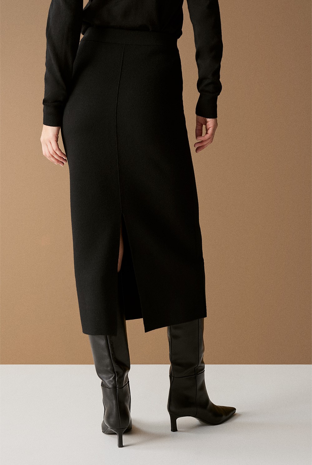 Merino Milano Pencil Skirt