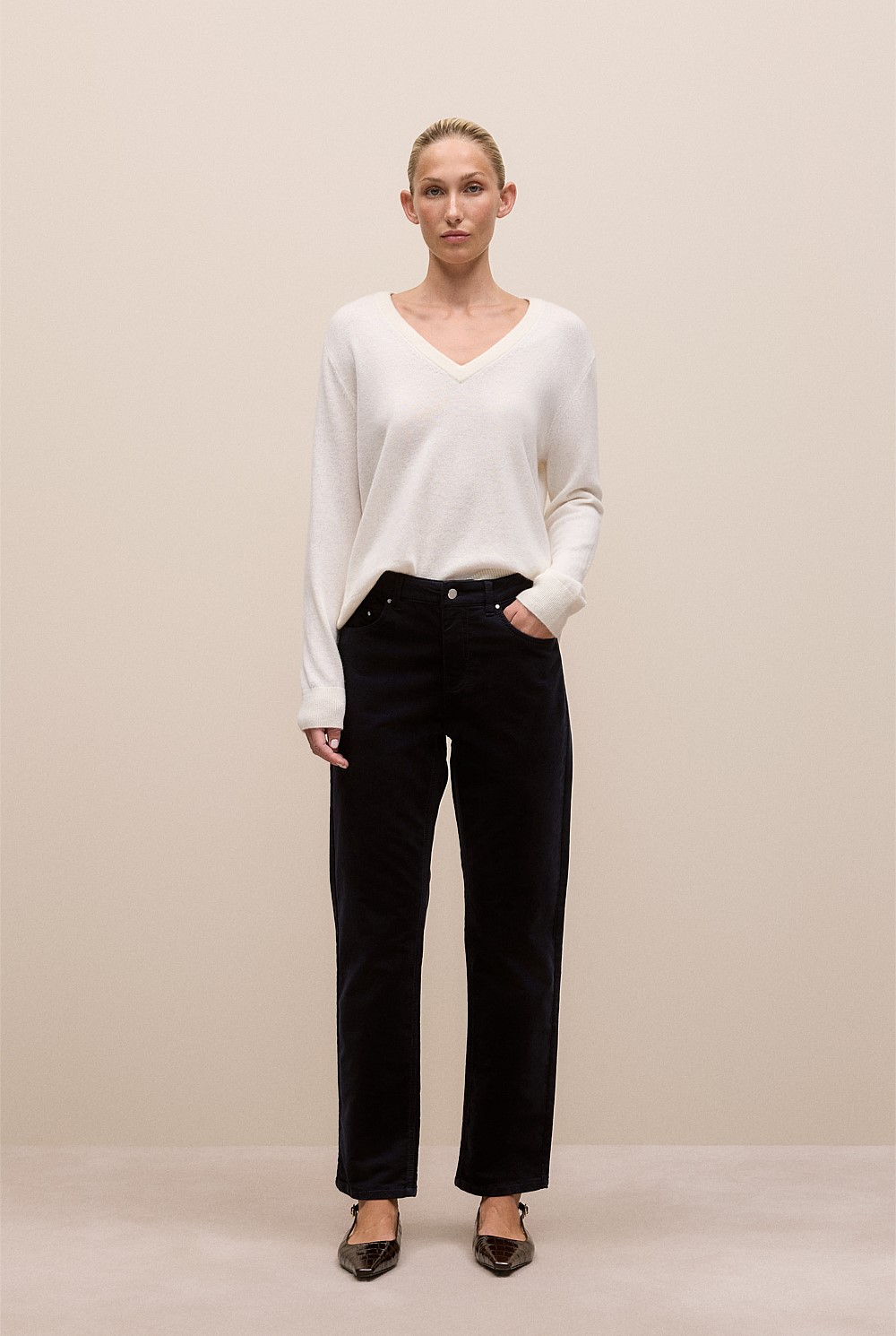 Cord Five Pocket Boyfriend Pant