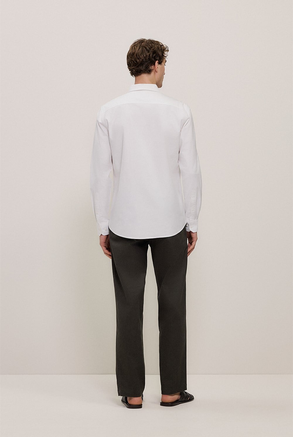 Tailored Fit Cotton Monogram Oxford Shirt