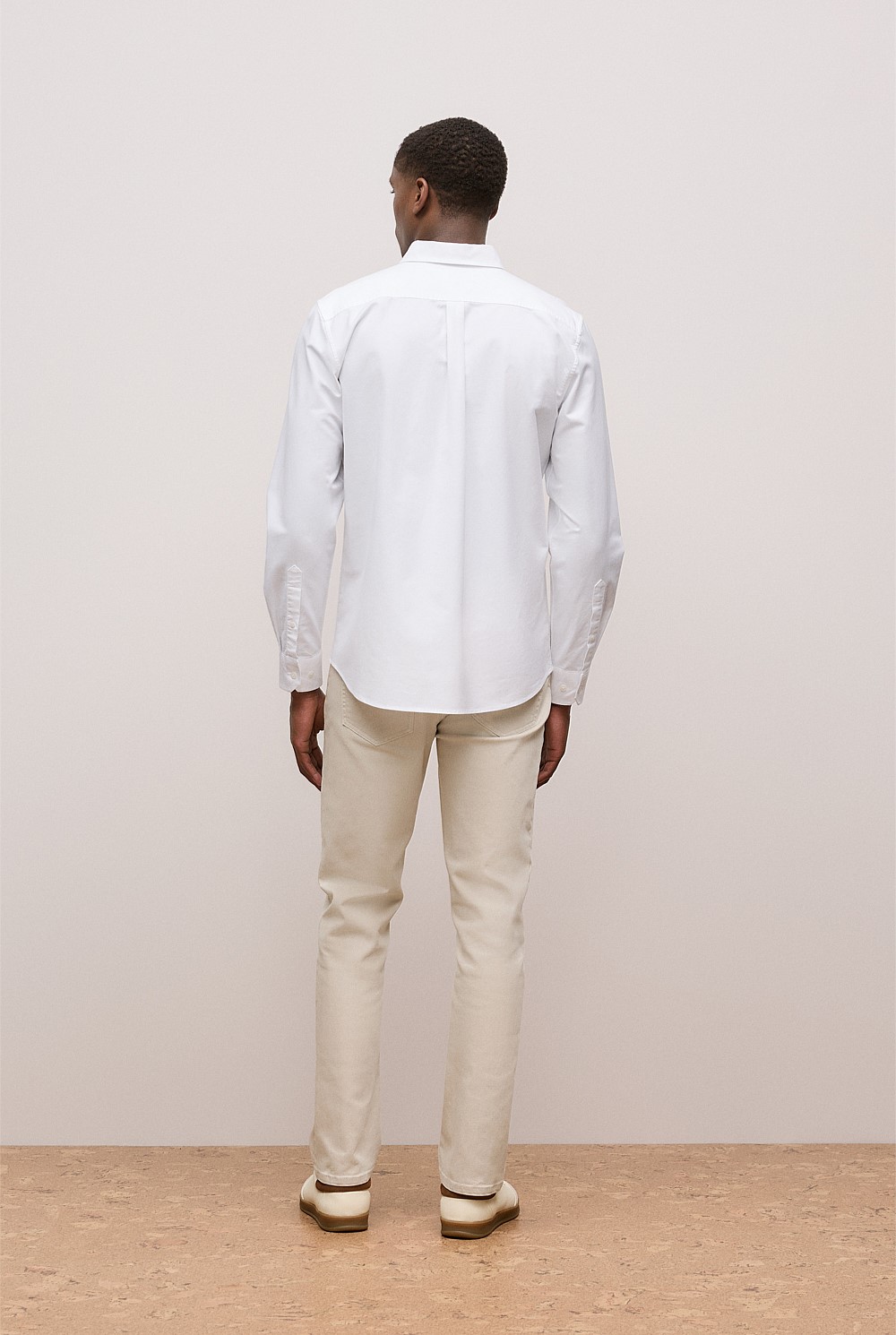 Regular Fit Cotton Monogram Oxford Shirt