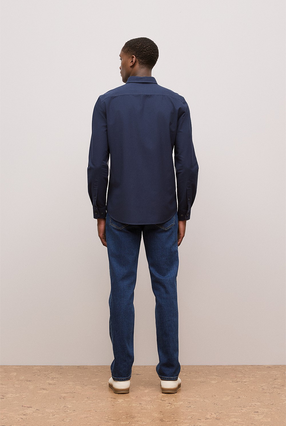 Tailored Fit Cotton Monogram Oxford Shirt