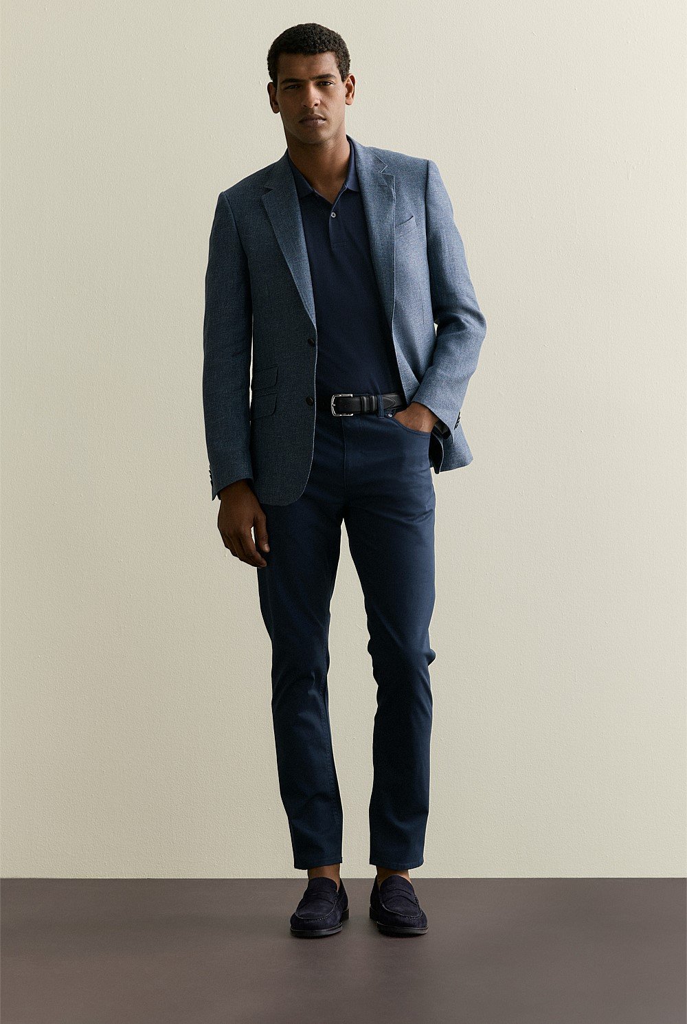 Tailored Fit Italian Linen Blend Blazer