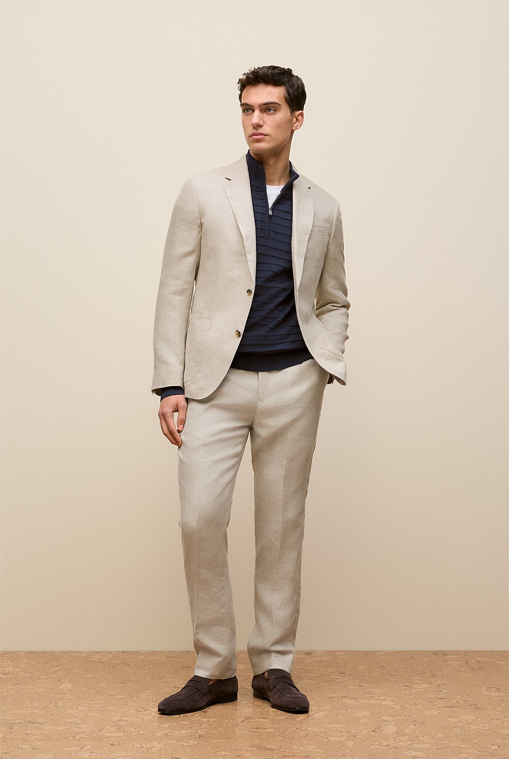 Regular Fit Belgian Linen Pant