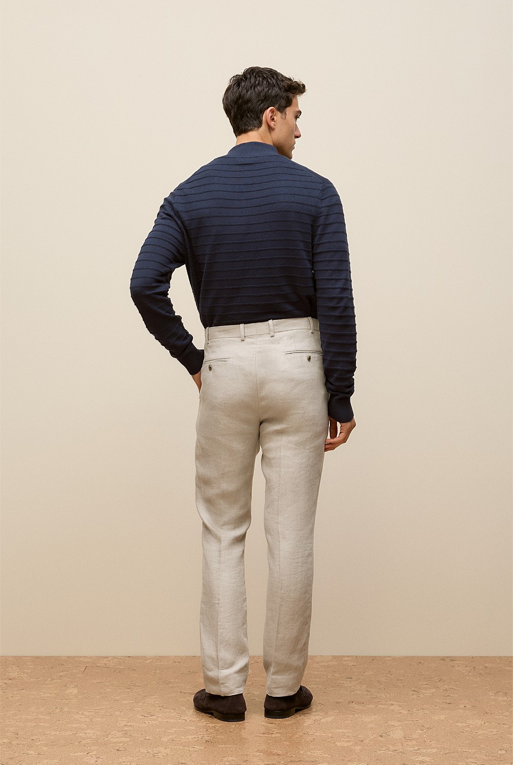 Regular Fit Belgian Linen Pant