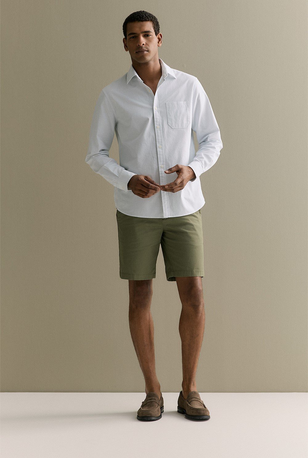 Cotton Twill Chino Short