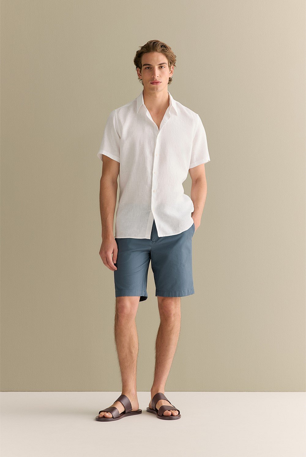 Cotton Twill Chino Short