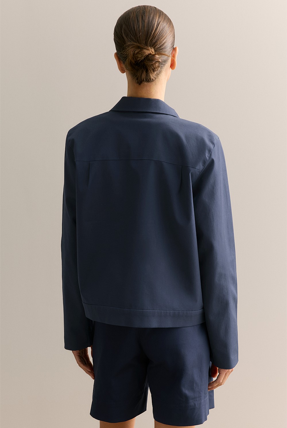 Double Cloth Twill Harrington Jacket