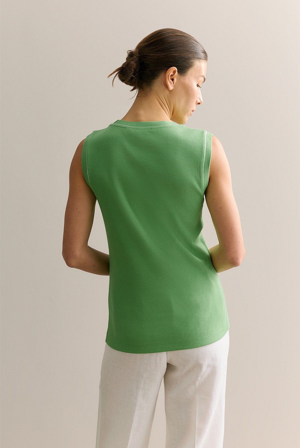 Cotton Rib Shell Tank