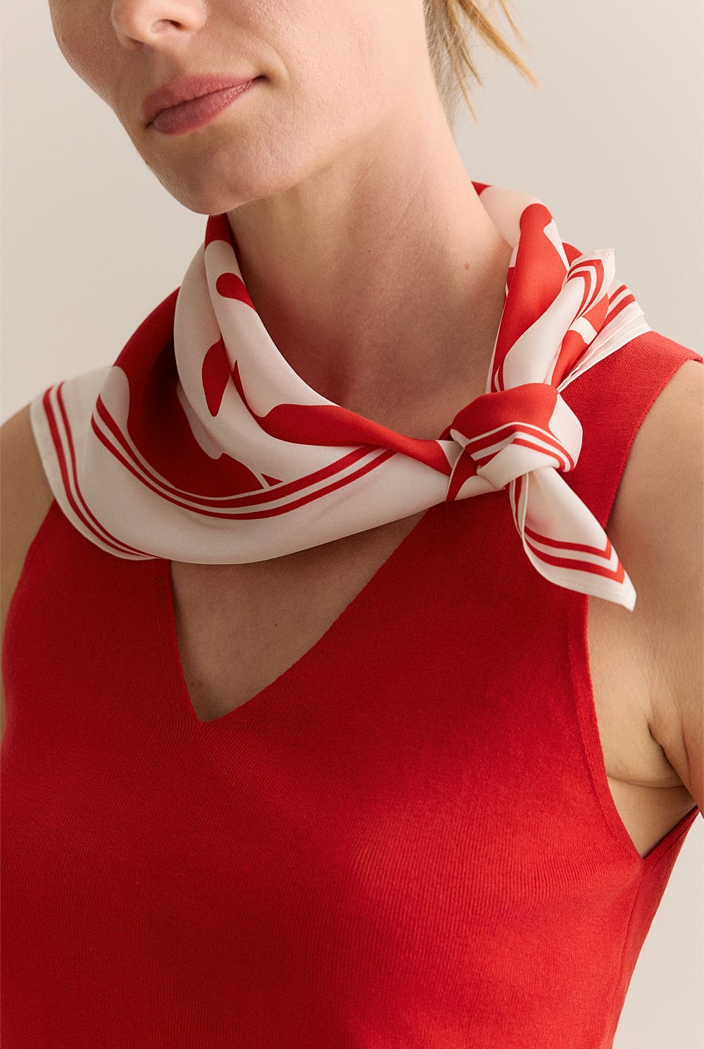 Silk Twill Palm Neckerchief