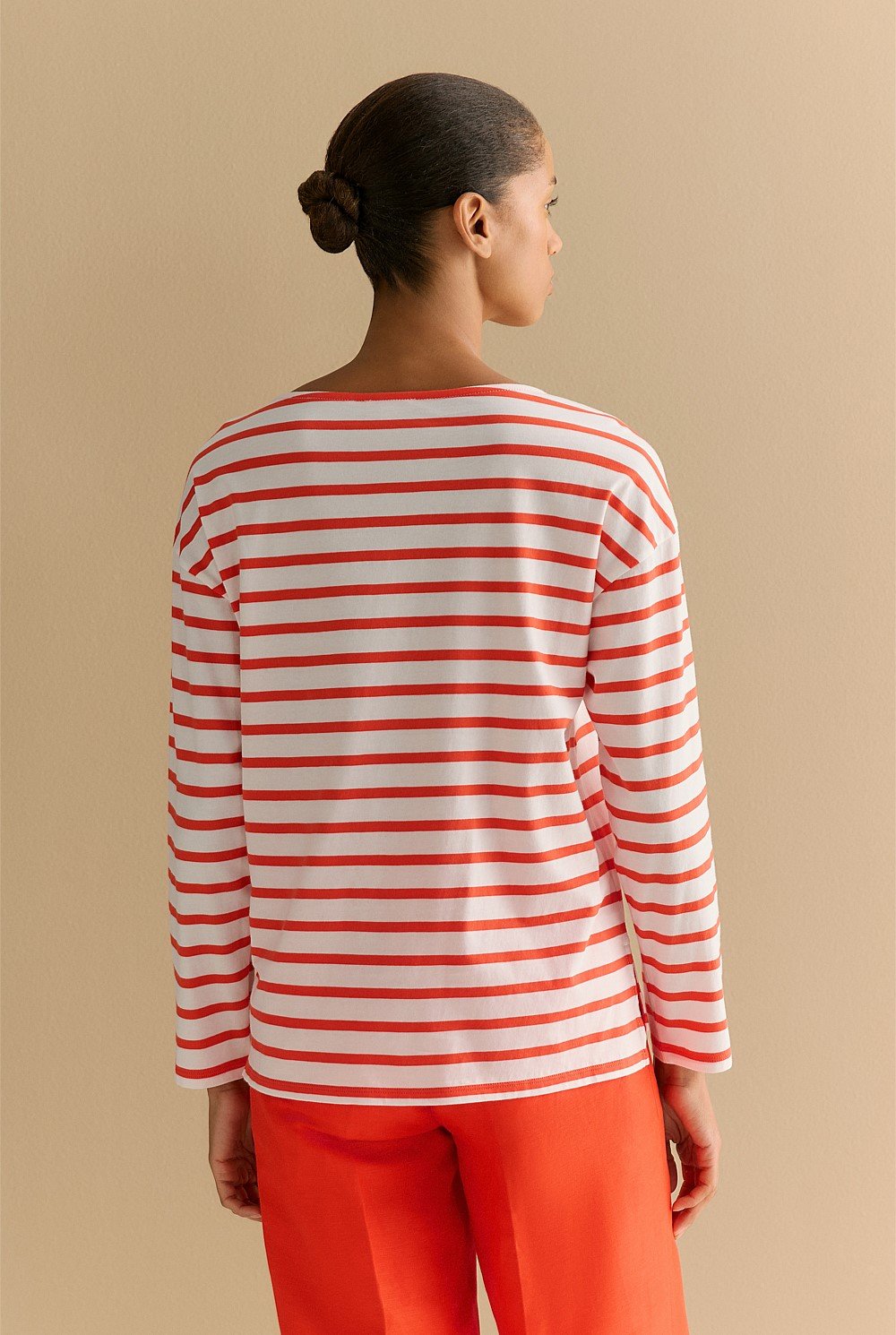 Australian Cotton Stripe Long Sleeve T-shirt