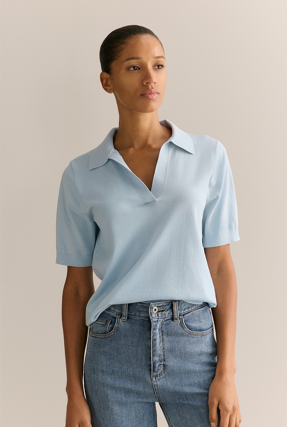 Mercerised Organically Grown Cotton Relaxed Polo