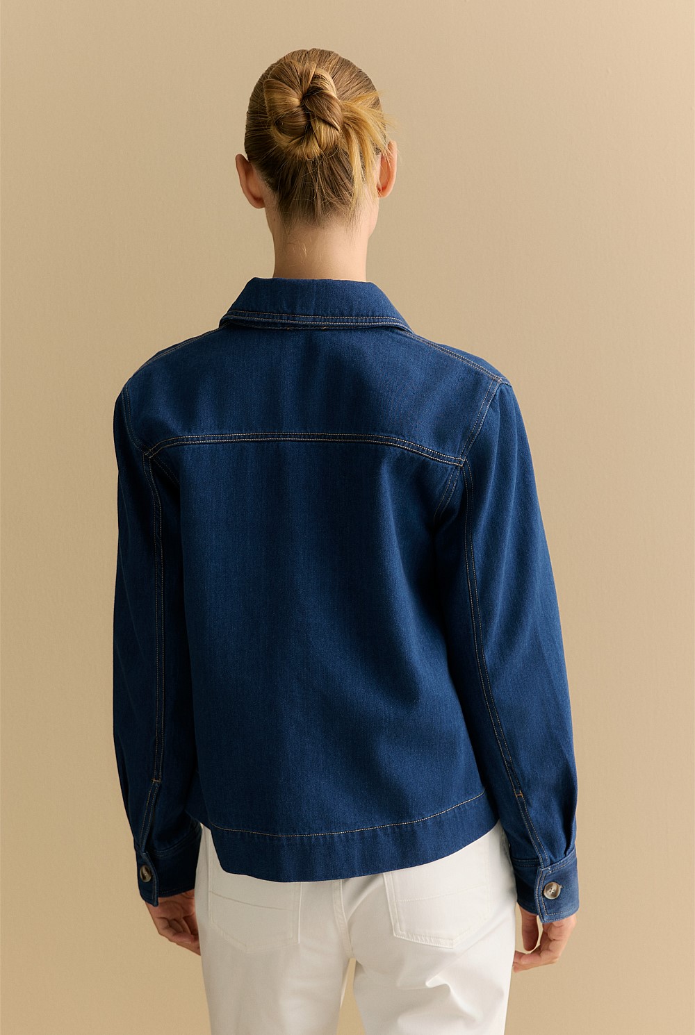 Cotton Denim Chore Jacket