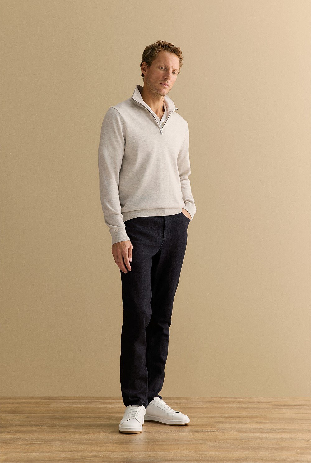 Australian Merino Half Zip