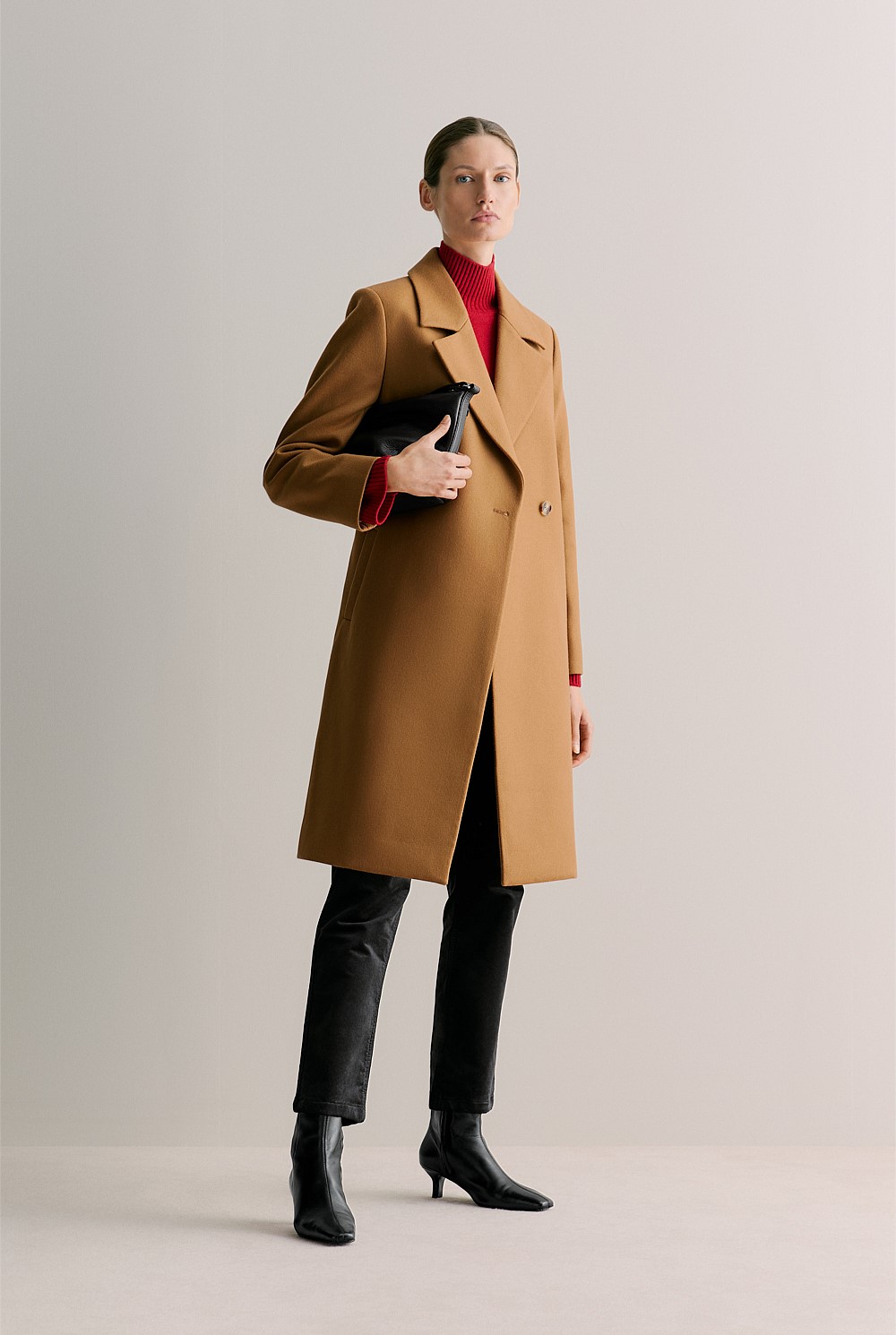 Merino Cashmere Relaxed Rollneck