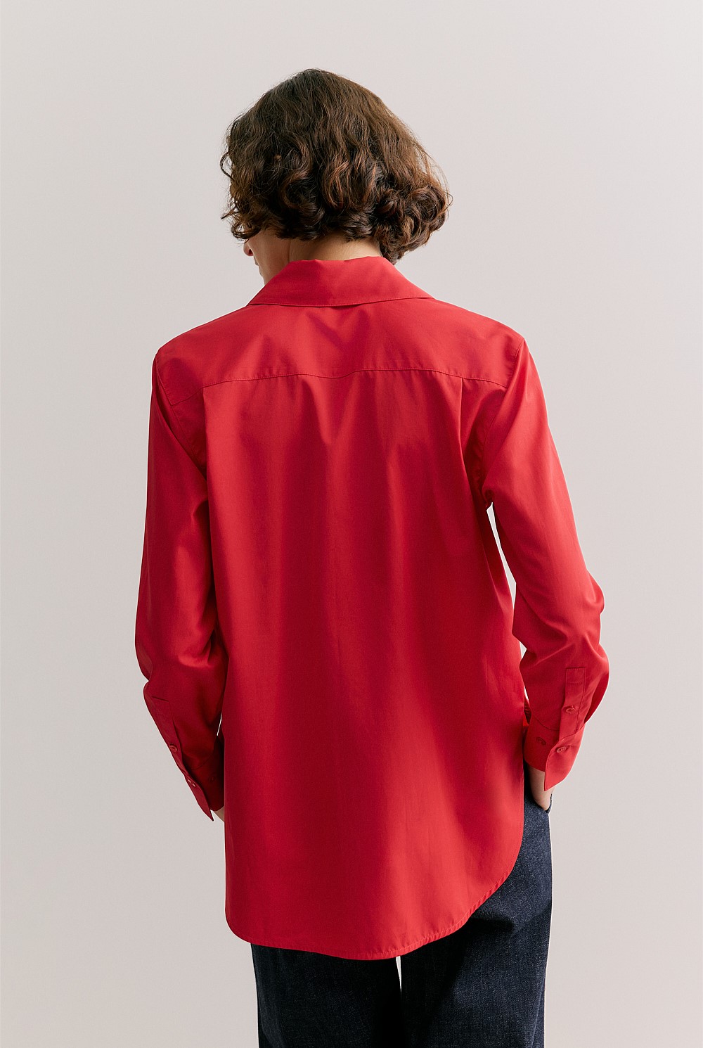 Cotton Poplin Long Sleeve Shirt