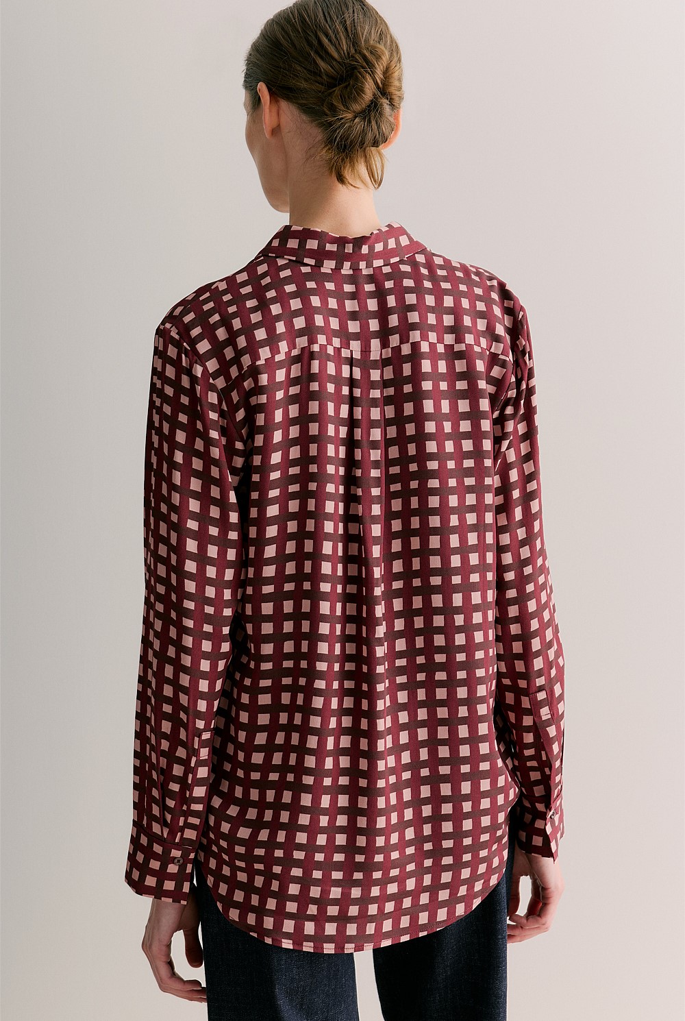 Mini Twill Painted Gingham Shirt