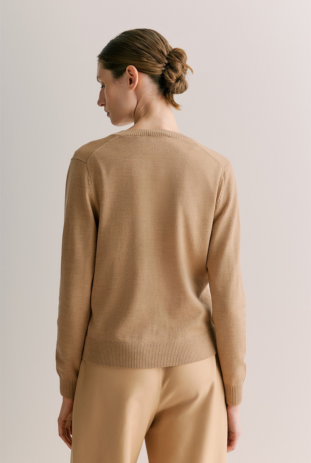 Australian Merino Classic Crew Cardigan