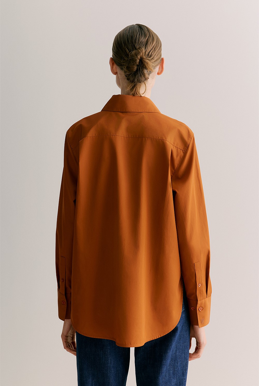 Cotton Poplin Long Sleeve Shirt