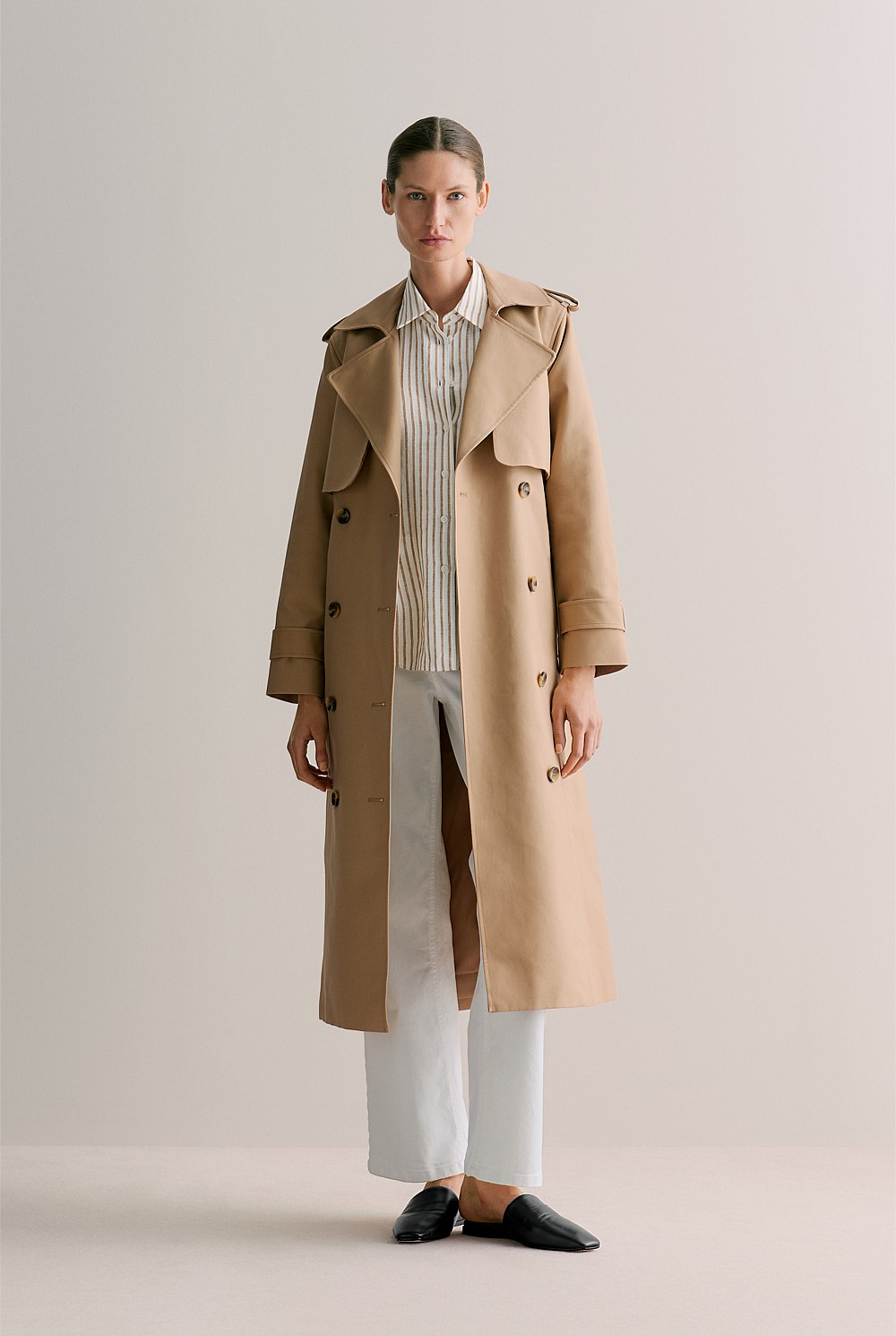 Linen End on End Stripe Shirt