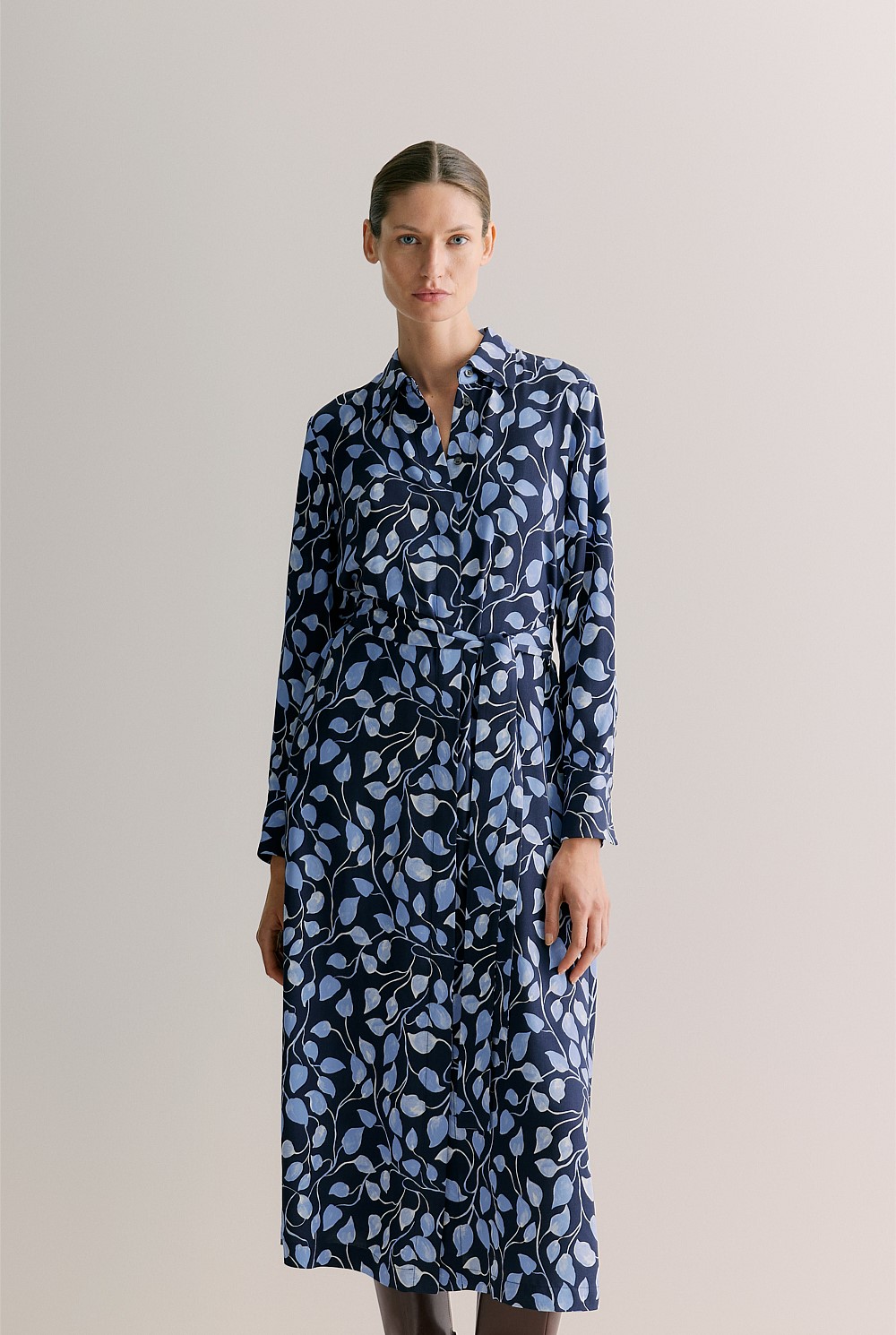 Vine Leaf Shirt Dress