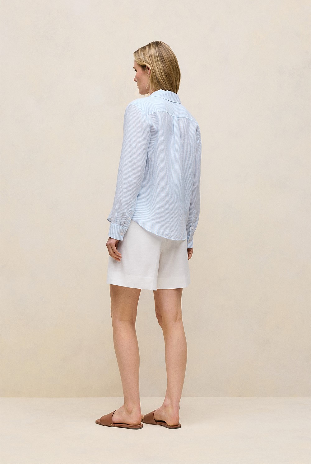 Yarn Dyed Stripe Linen Shirt