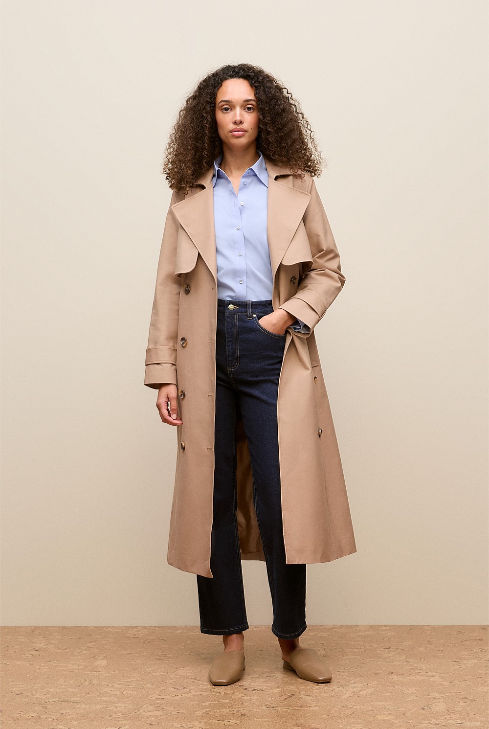 Cotton Poplin Long Sleeve Shirt