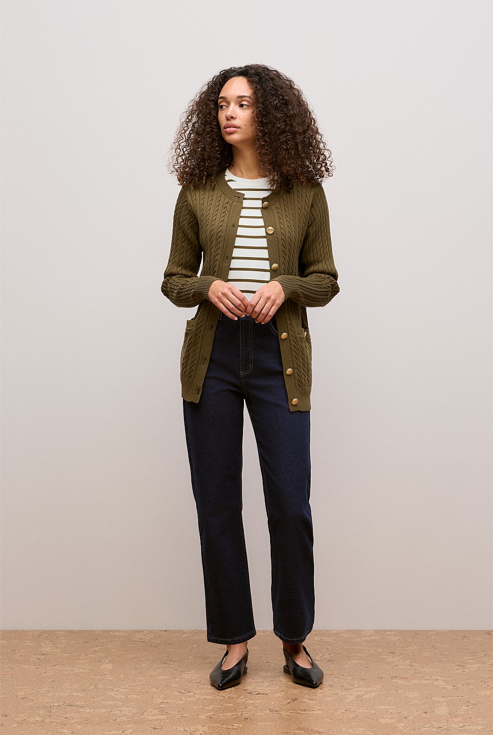 High Rise Straight Leg Jean