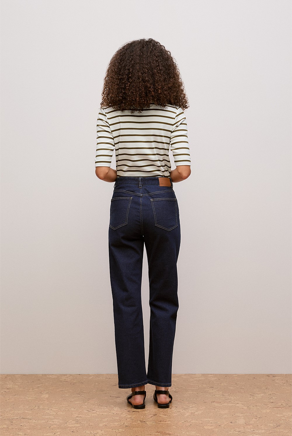 High Rise Straight Leg Jean
