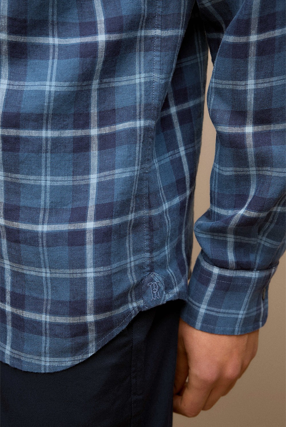 Regular Fit Linen Classic Check Shirt