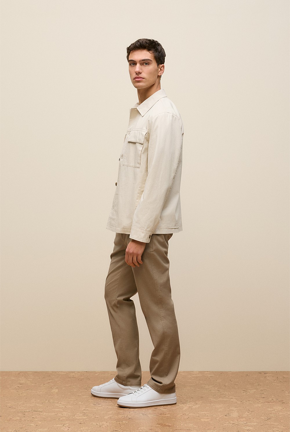 Textured Stripe Crew T-shirt