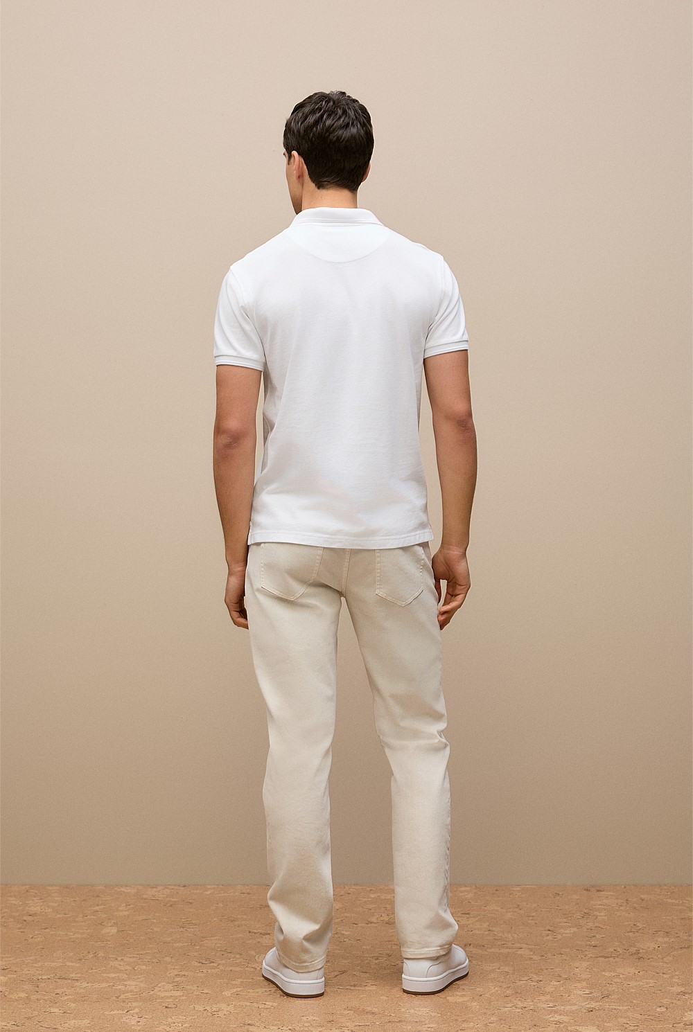 Pique Monogram Short Sleeve Polo