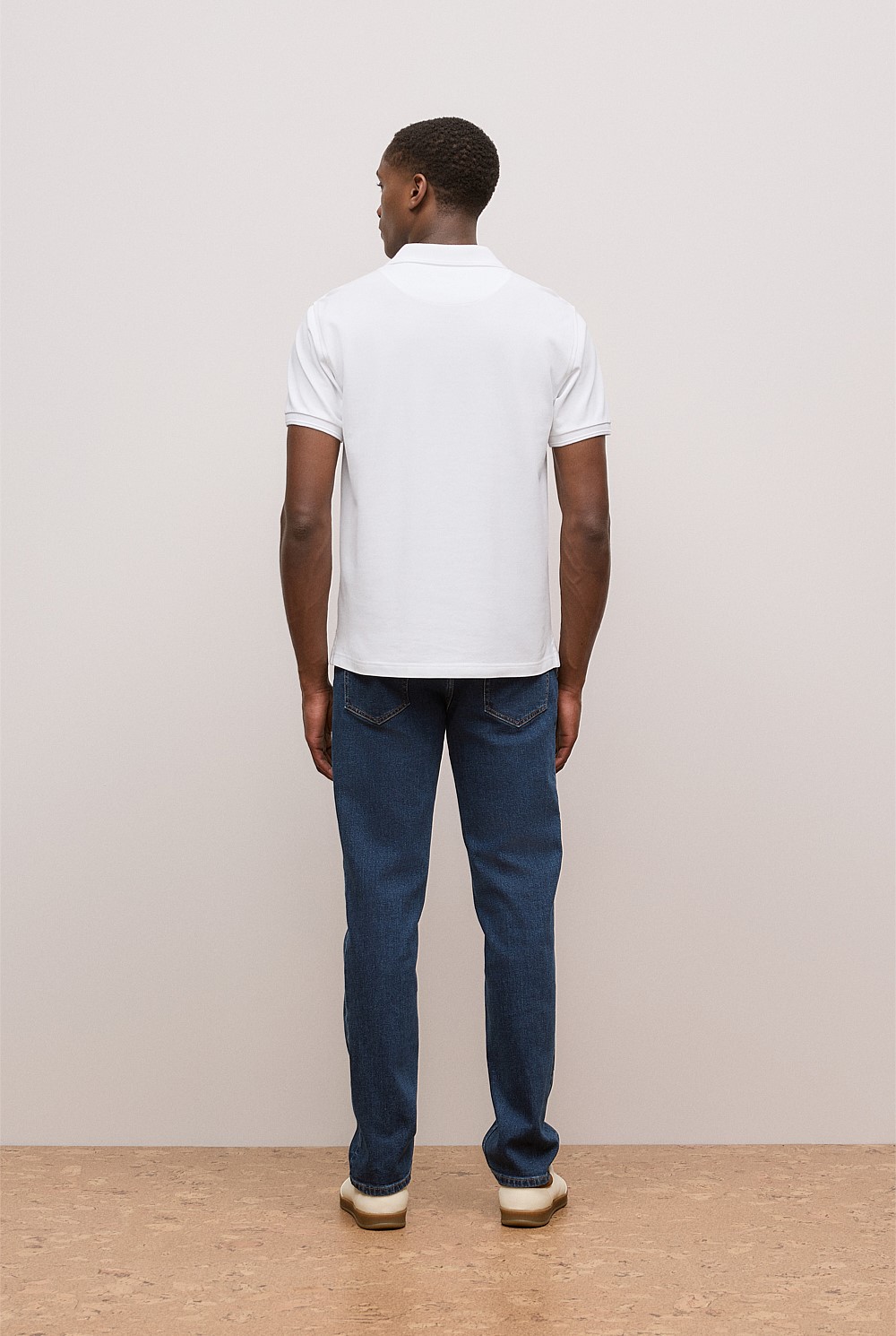 Pique Monogram Short Sleeve Polo