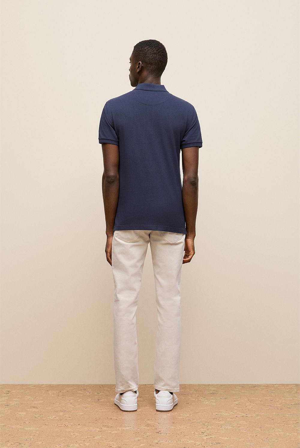 Pique Monogram Short Sleeve Polo