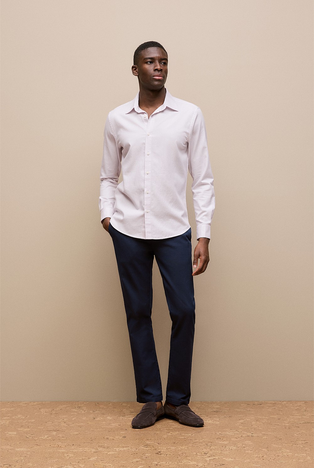 Tailored Fit Puppytooth Check Shirt