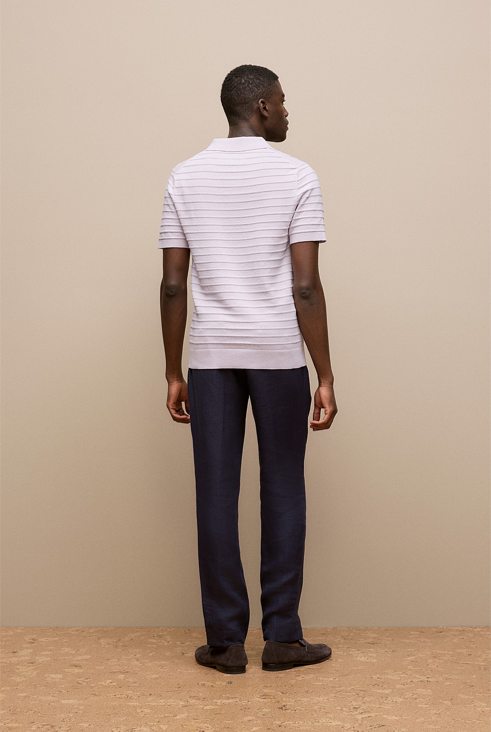 Cotton Silk Textured Polo