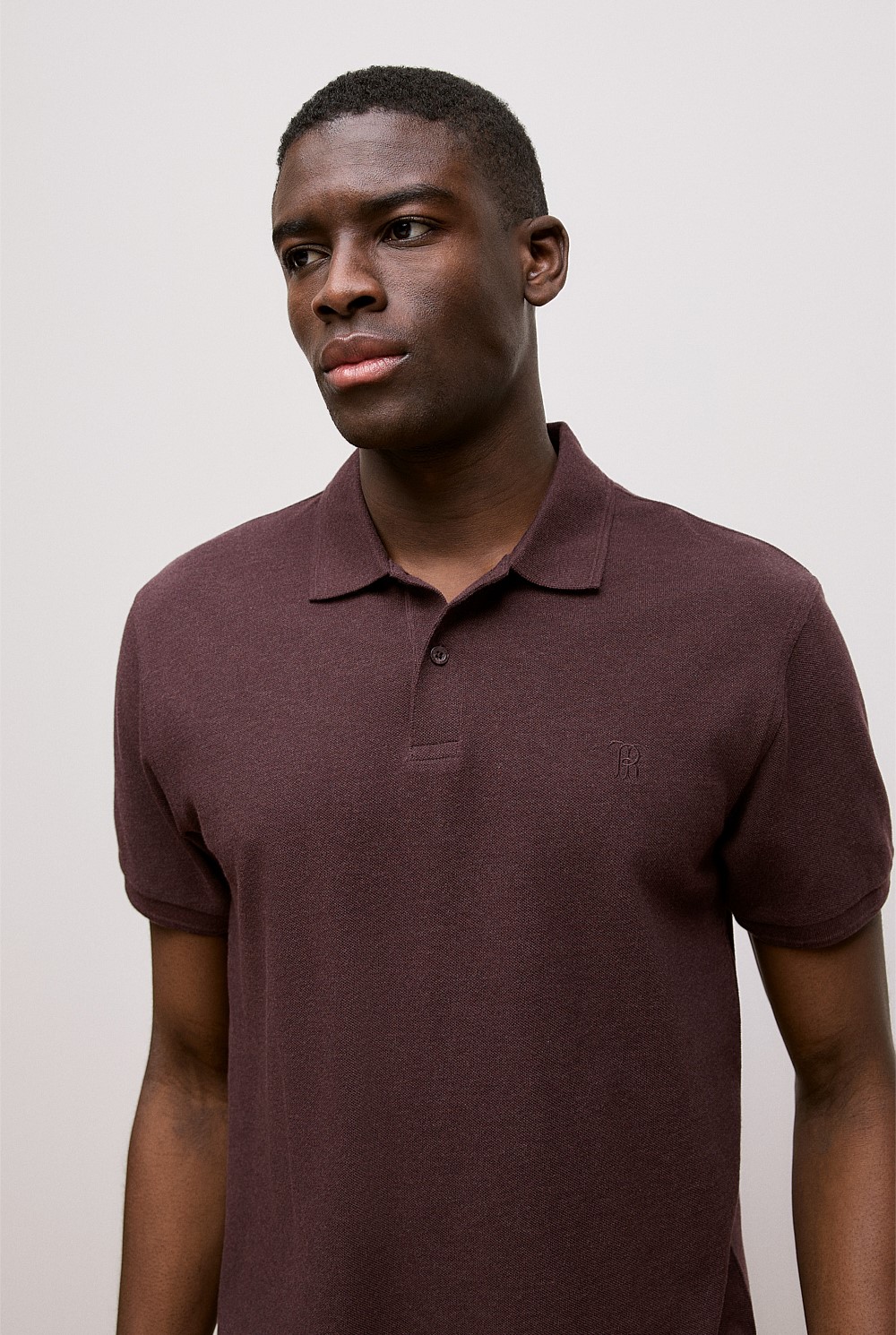 Pique Marle Monogram Polo
