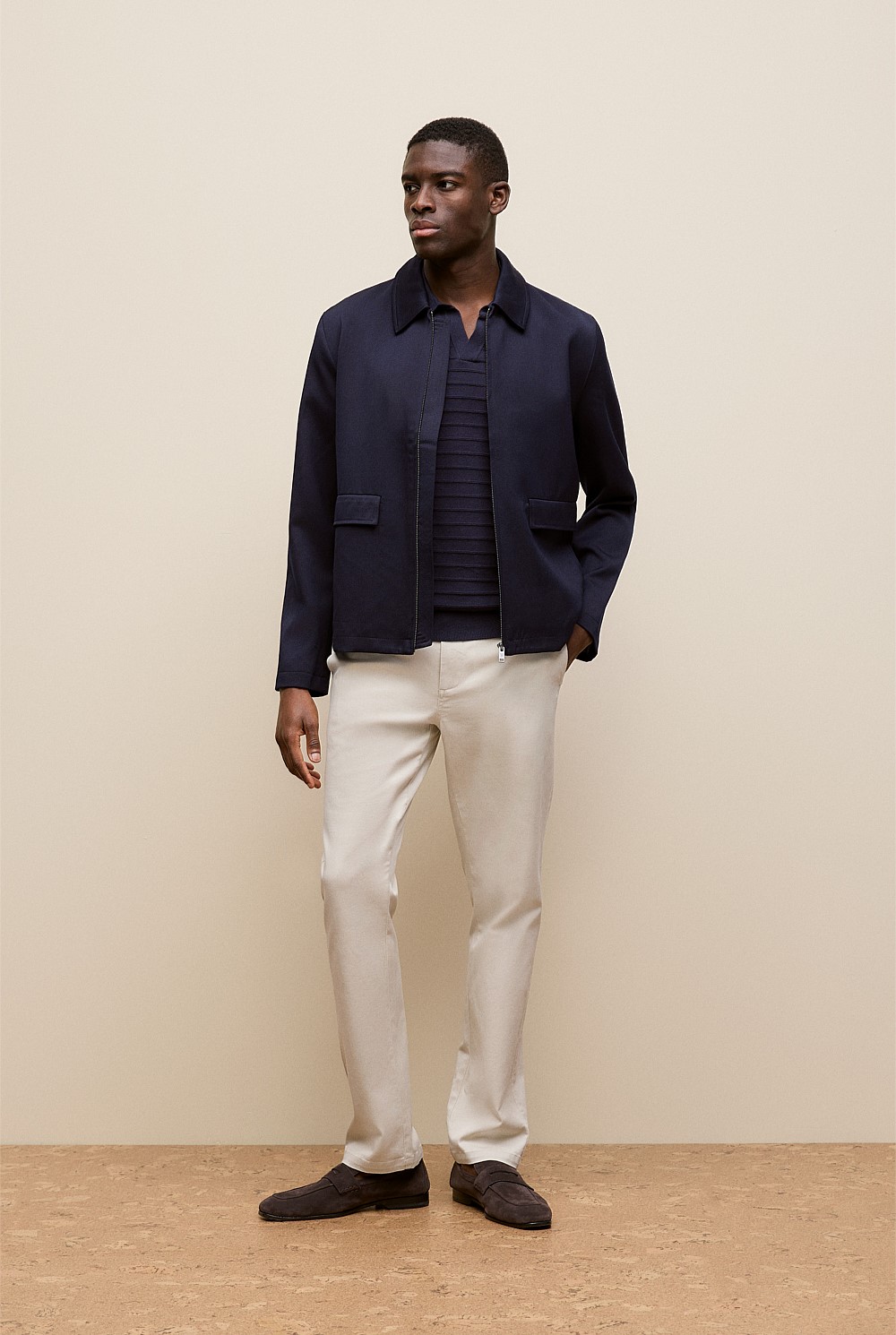 Cotton Silk Textured Polo