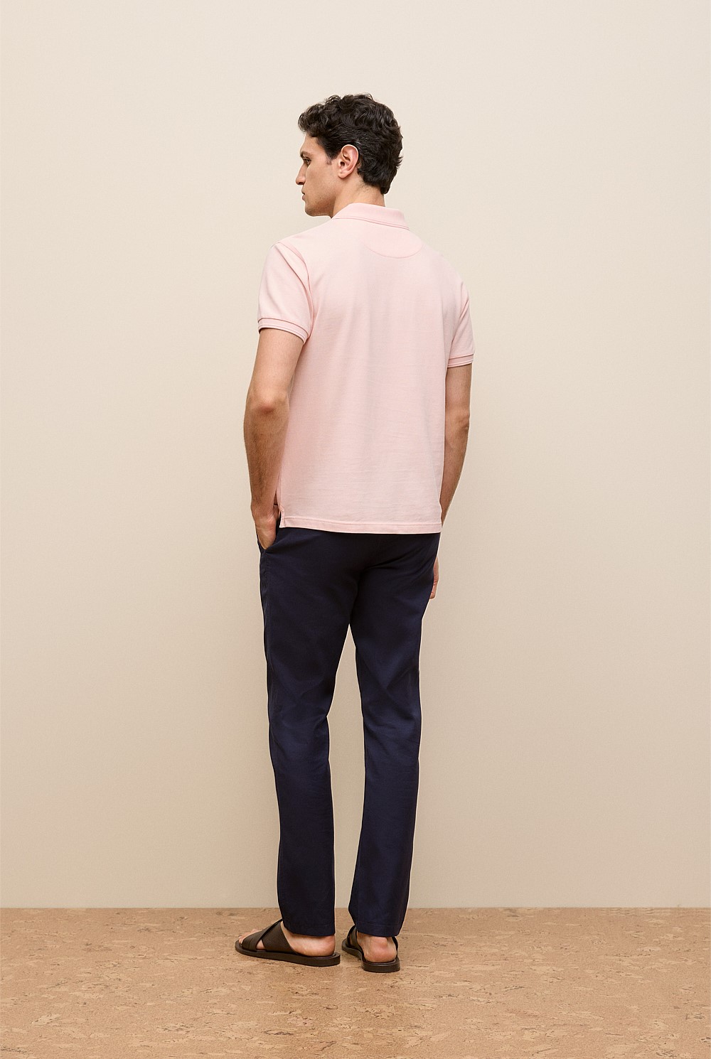 Pique Monogram Short Sleeve Polo