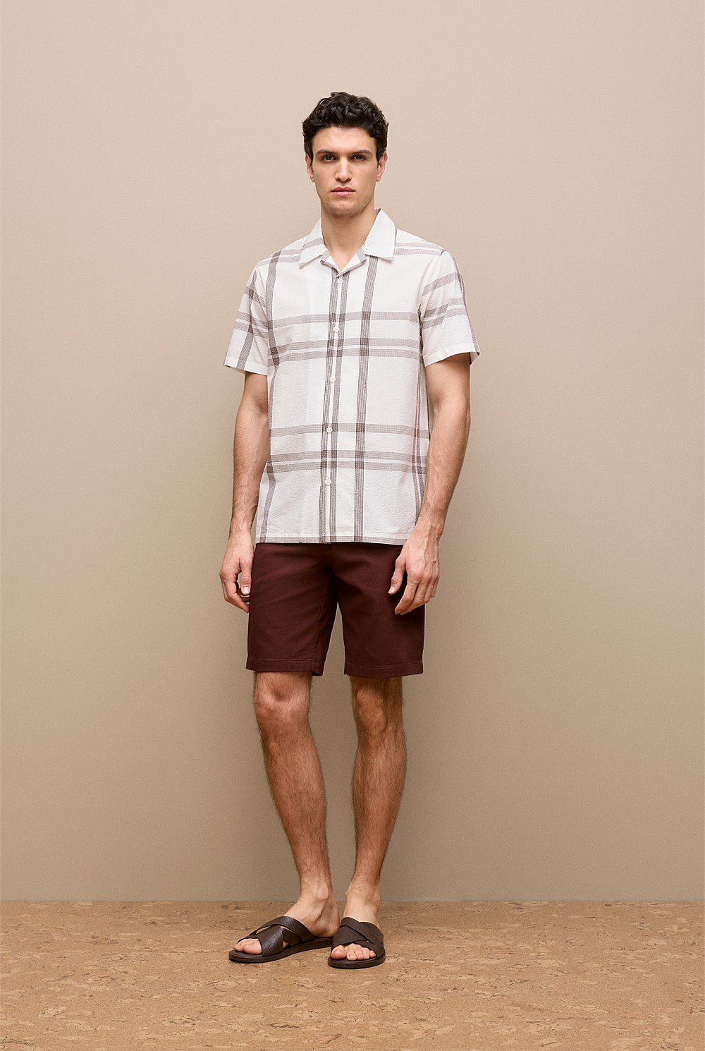 Seersucker Check Camp Shirt