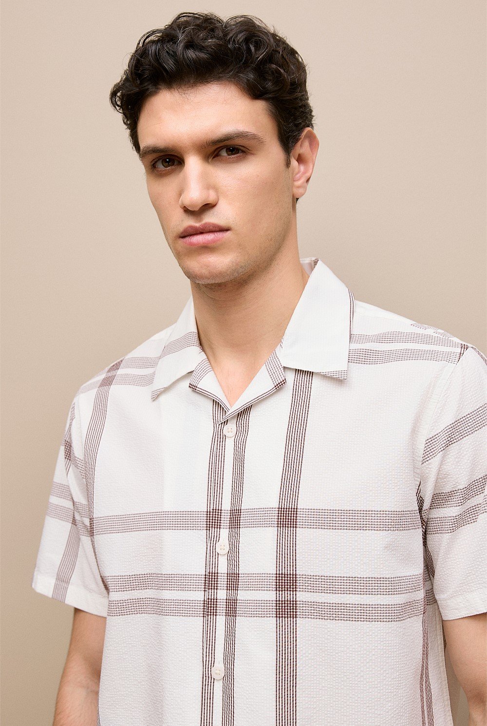 Seersucker Check Camp Shirt