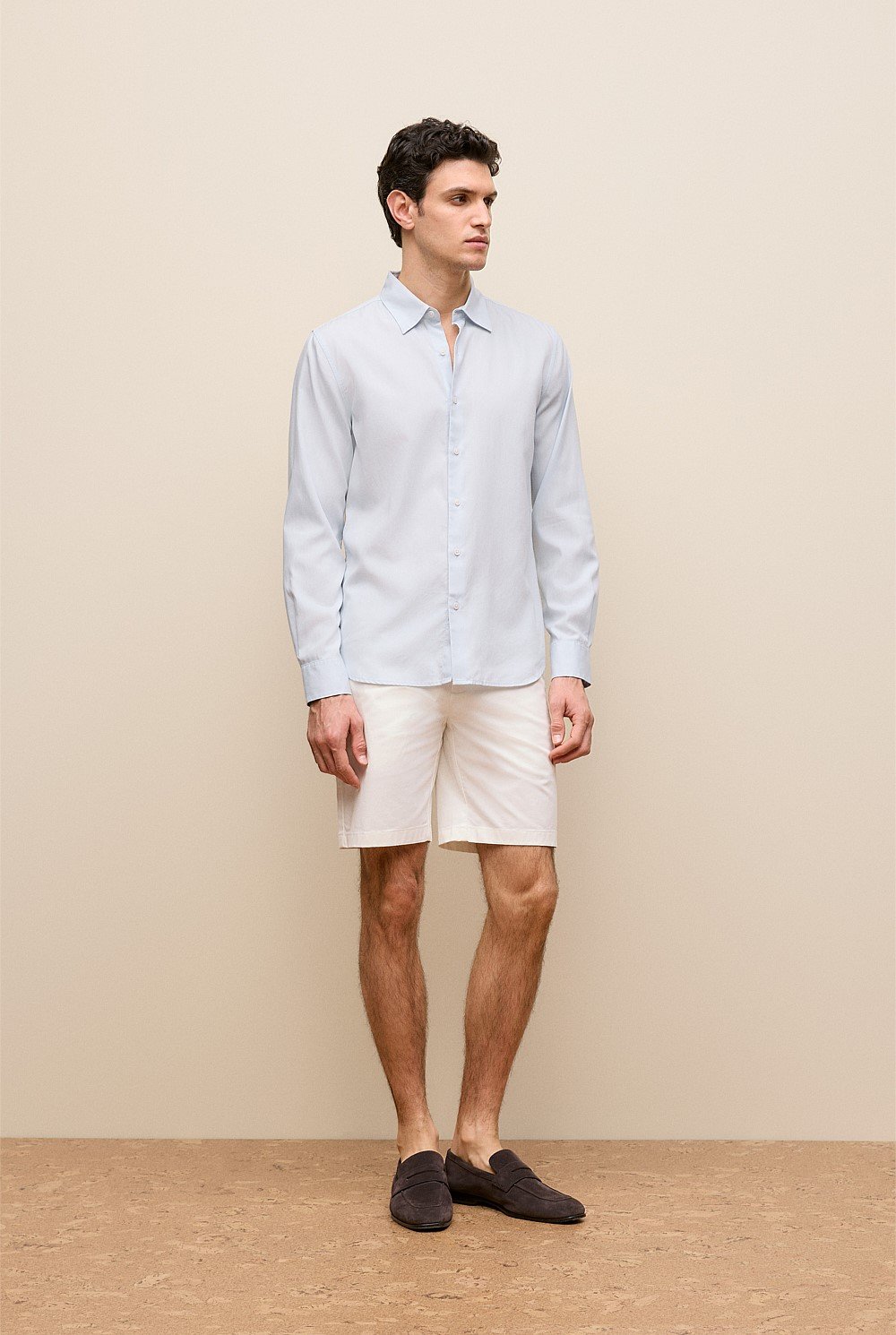 Stretch Cotton Twill Chino Short