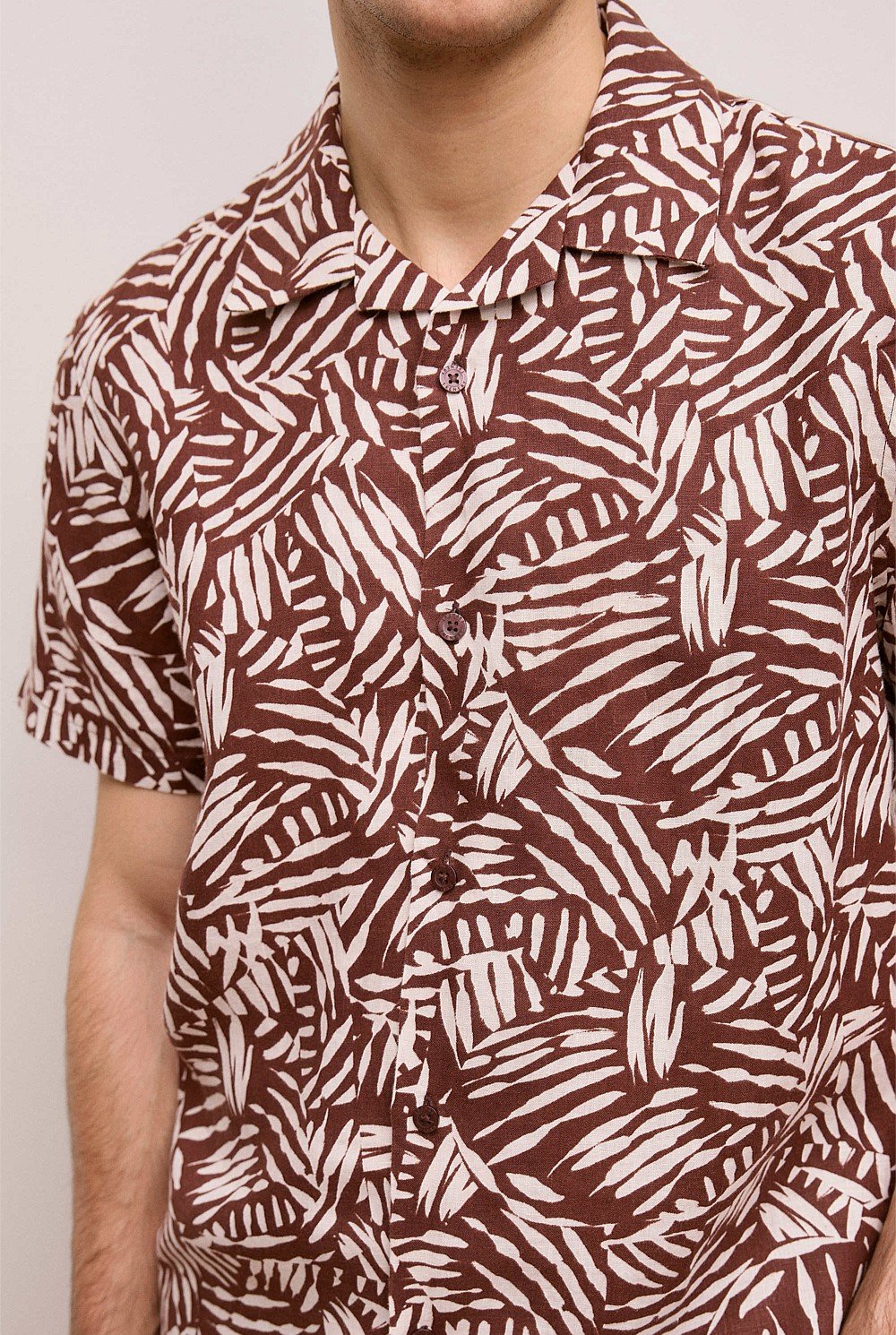Etch Linen Camp Shirt