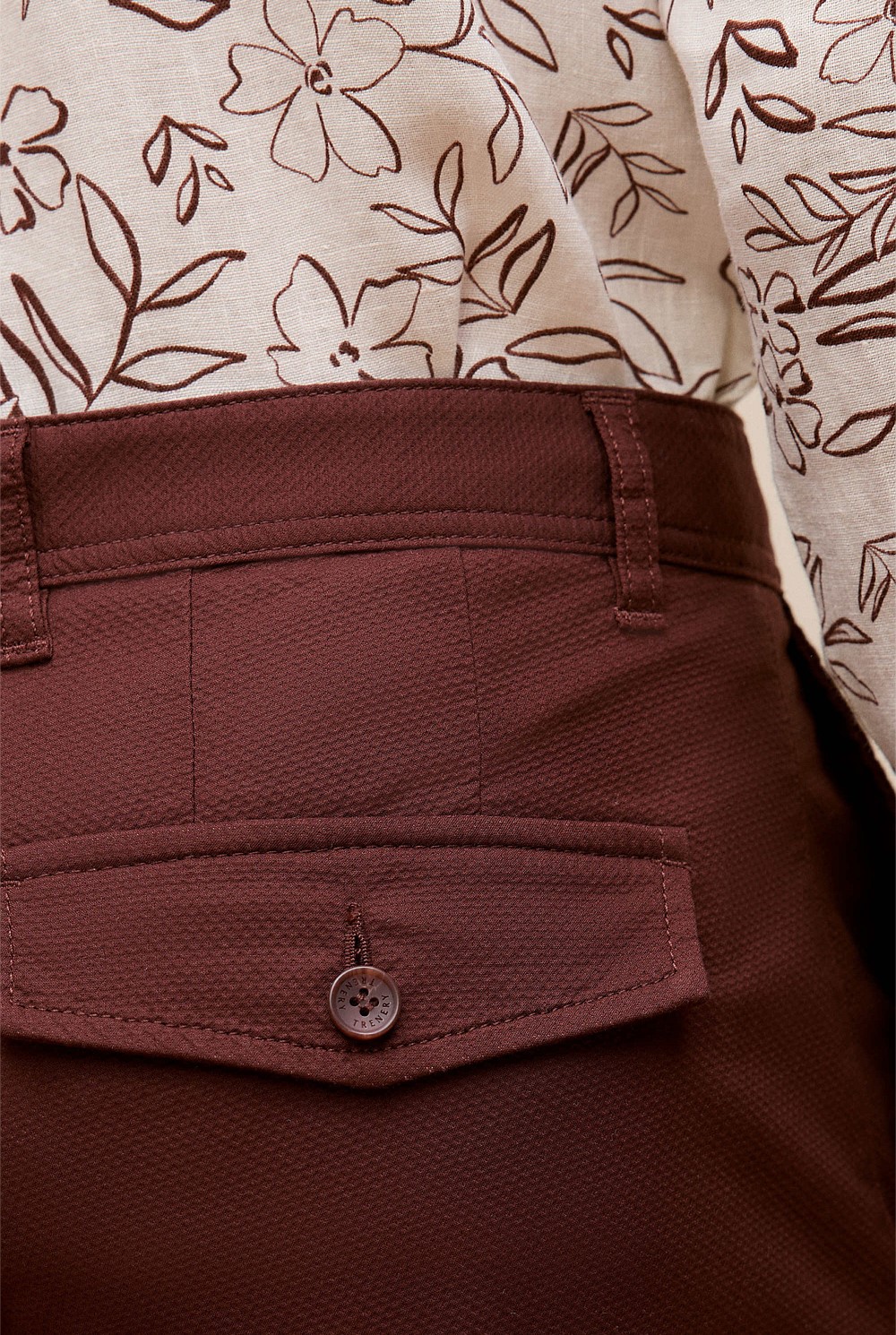 Stretch Cotton Dobby Longline Short